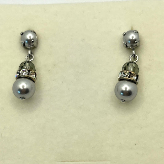 30631 Vintage Swarovski Kristallen Ohrhanger 27mm