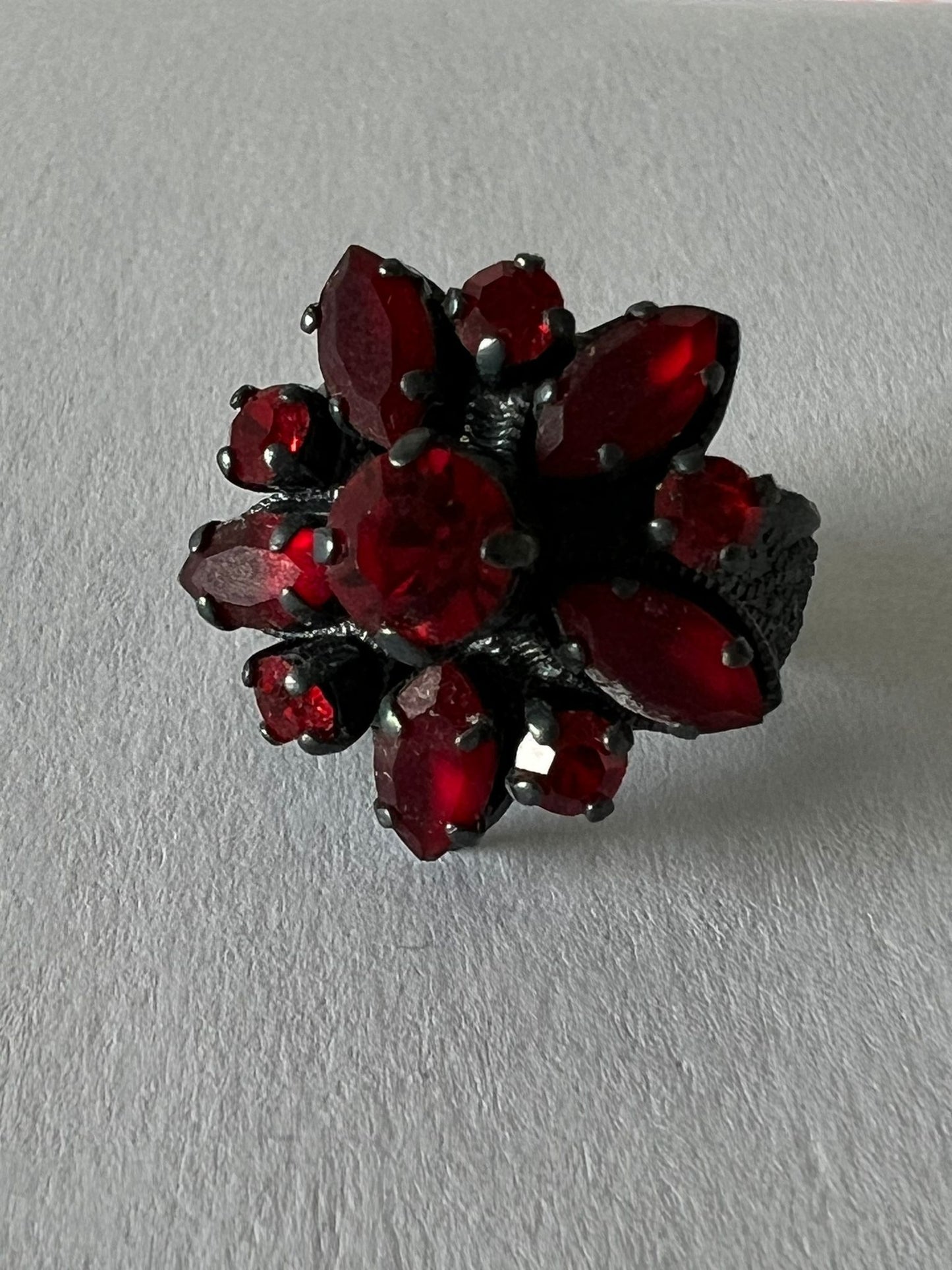9754 Vintage Swarovski Kristallen Ring 20mm