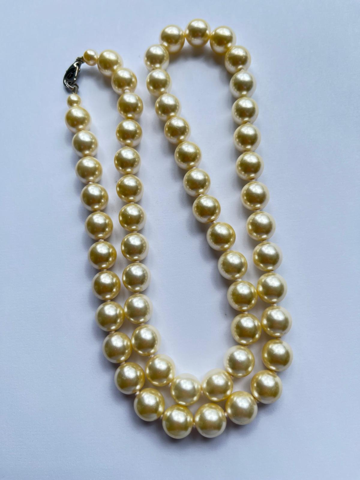 6220 Vintage Swarovski Kristallen Perlenkette 62cm