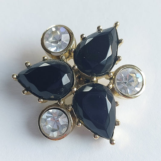 4041 Knopfe mit Swarovski Kristallen 33,4mm