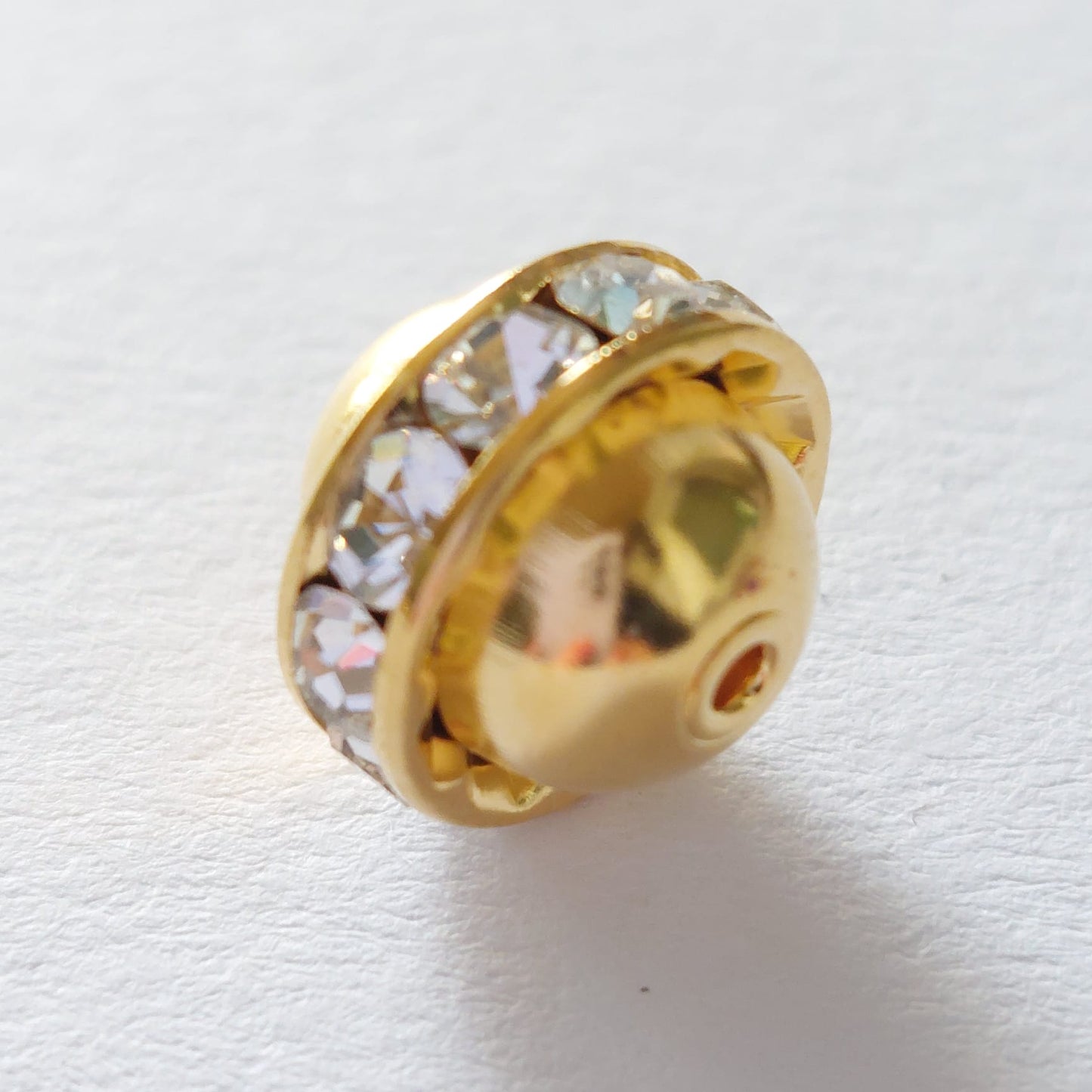 5089 Vintage Perle Zwischenteil Mit Swarovski Kristallen 12,8mm