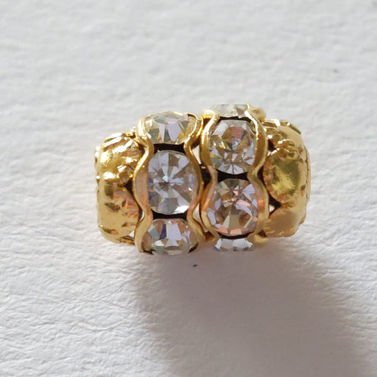 5095 Vintage Perle Zwischenteil Mit Swarovski Kristallen 9×6,2mm
