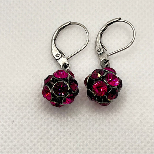 30480 Vintage Swarovski Kristallen Ohrhanger 10mm