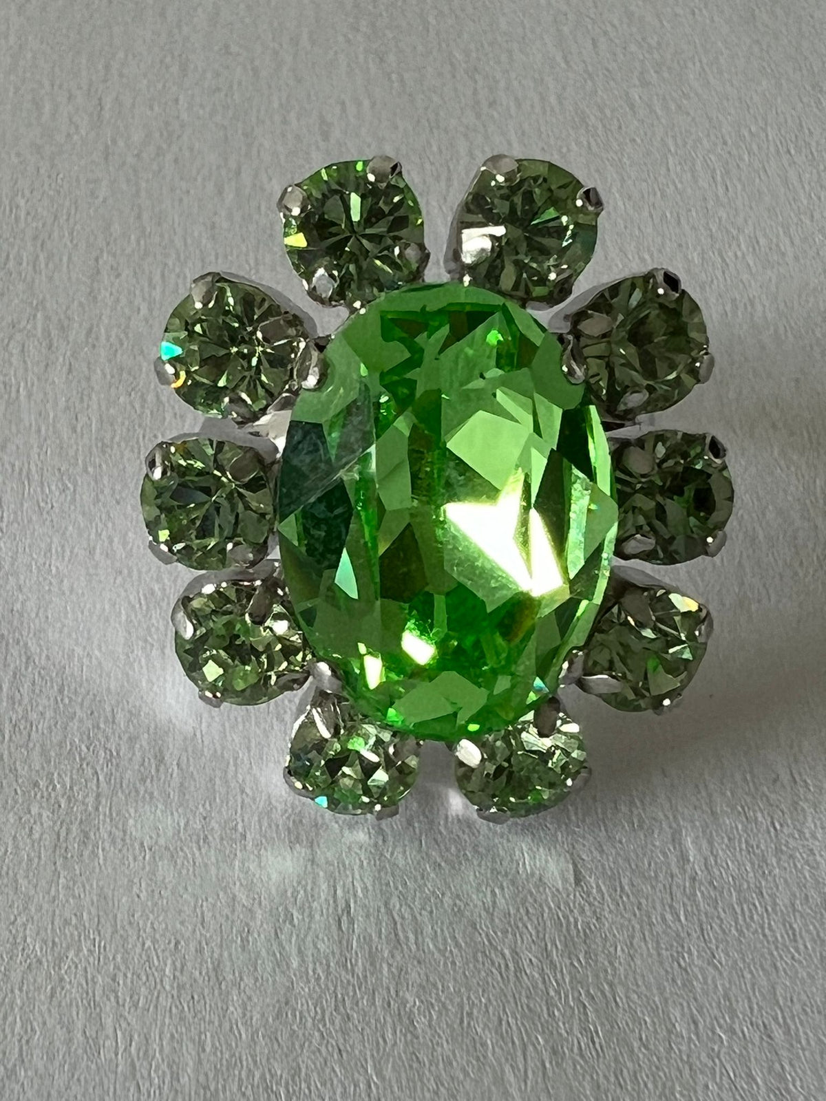 9733 Vintage Swarovski Kristallen Ring 25mm