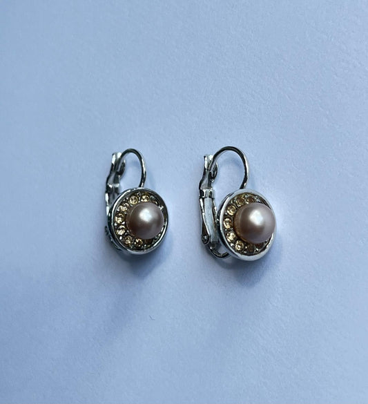 3089 Vintage Swarovski Kristallen Ohrhänger 10mm