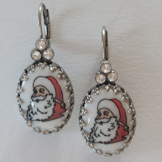 3893 Vintage Earring mit Swarovski & Cabochon