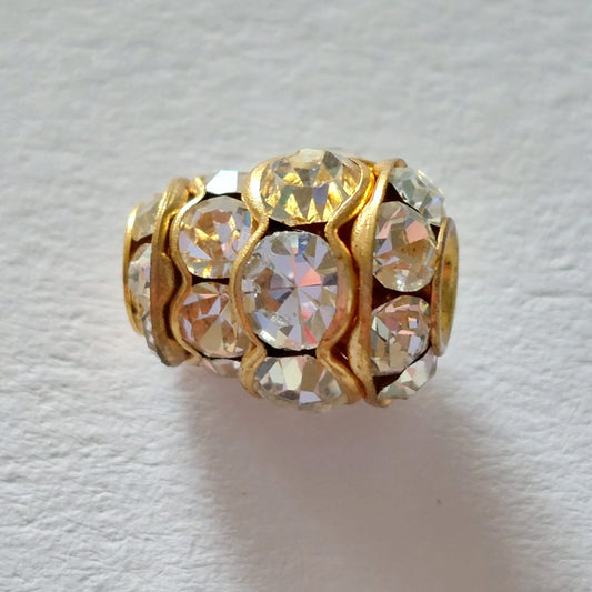 5091 Vintage Perle Zwischenteil Mit Swarovski Kristallen 11,7×9,9mm