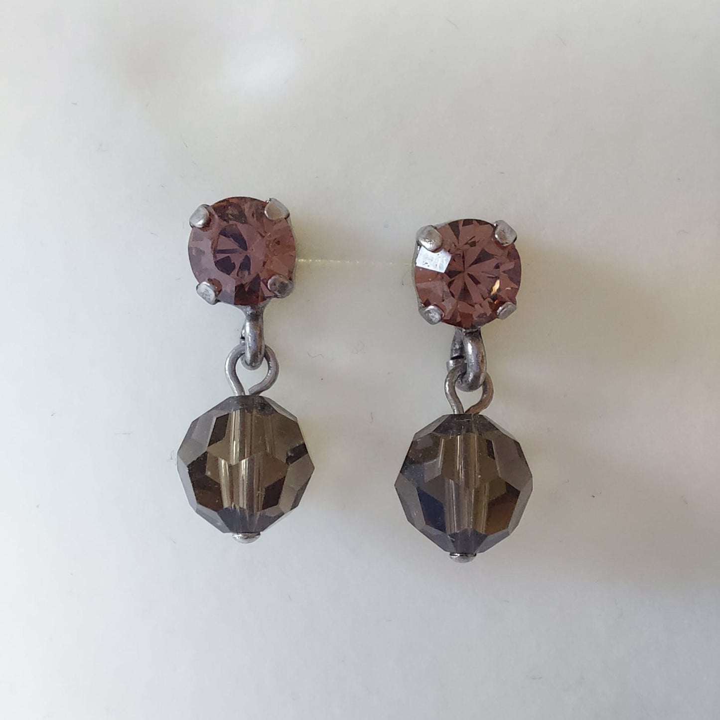 3763 Vintage Earring mit Swarovski Crystals