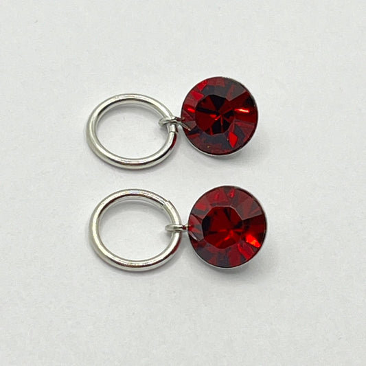 1142 Vintage Swarovski Kristallen Hängender Anhänger 8mm