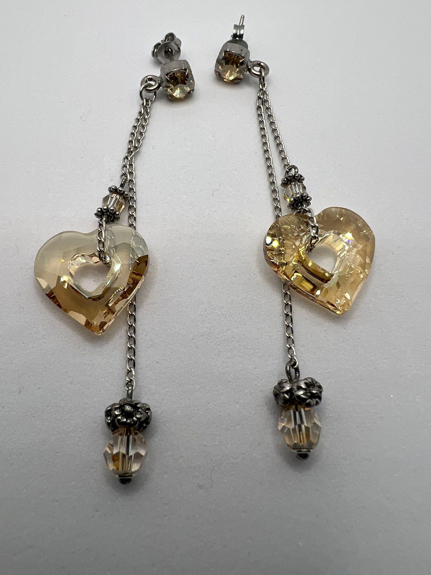 30428 Vintage Swarovski Kristallen Ohrhänger 70mm