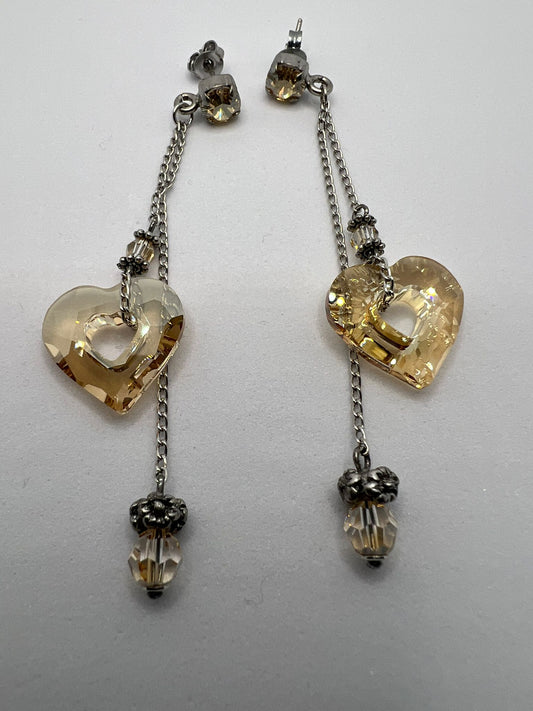 30428 Vintage Swarovski Kristallen Ohrhänger 70mm