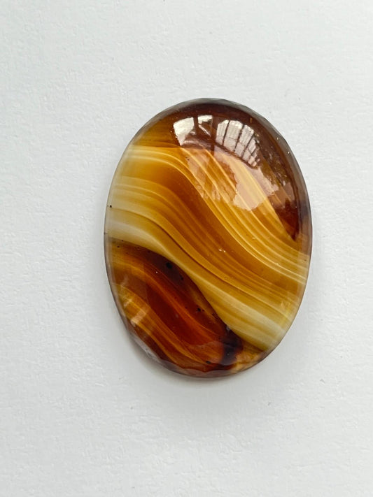 1068 Vintage Kunstmarmor Round Cabochon 40mm