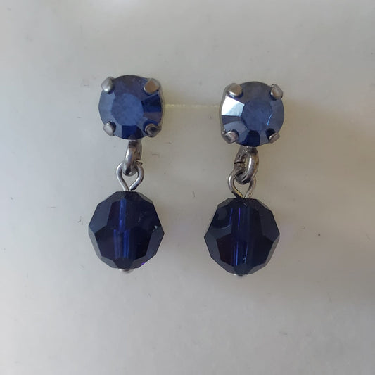 3764 Vintage Earring mit Swarovski Crystals
