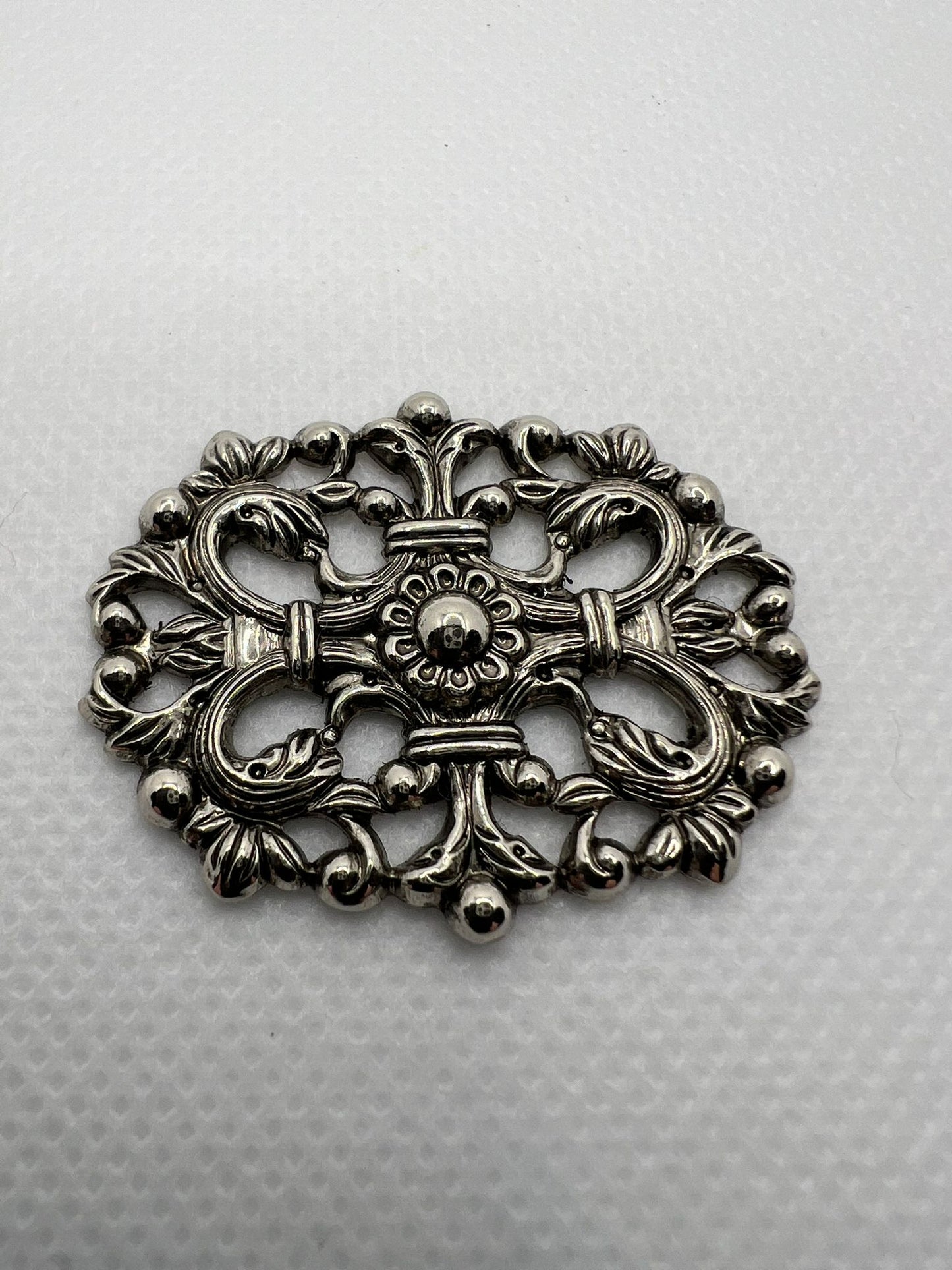 5876 Vintage Rhodium Filigren Schmuckzubehör 40mm