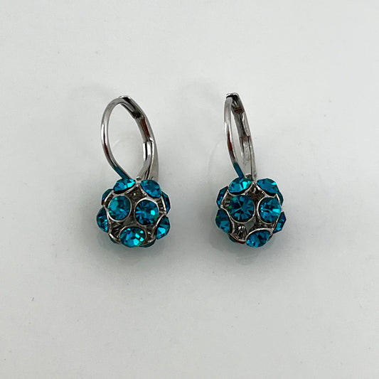 30310 Vintage Swarovski Kristallen Ohrhänger 8mm