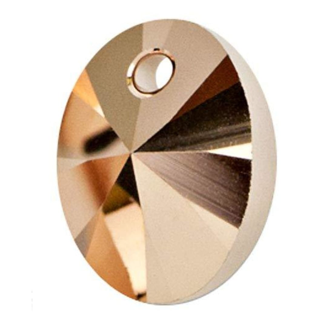 Swarovski® Anhänger Xilion Oval Roségold 12mm