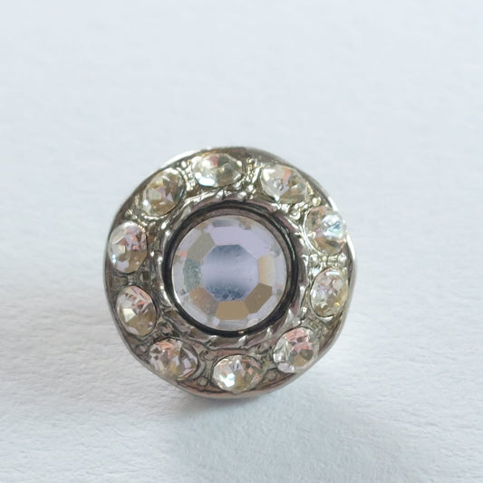 4184 Knopfe mit Swarovski Kristallen 14mm