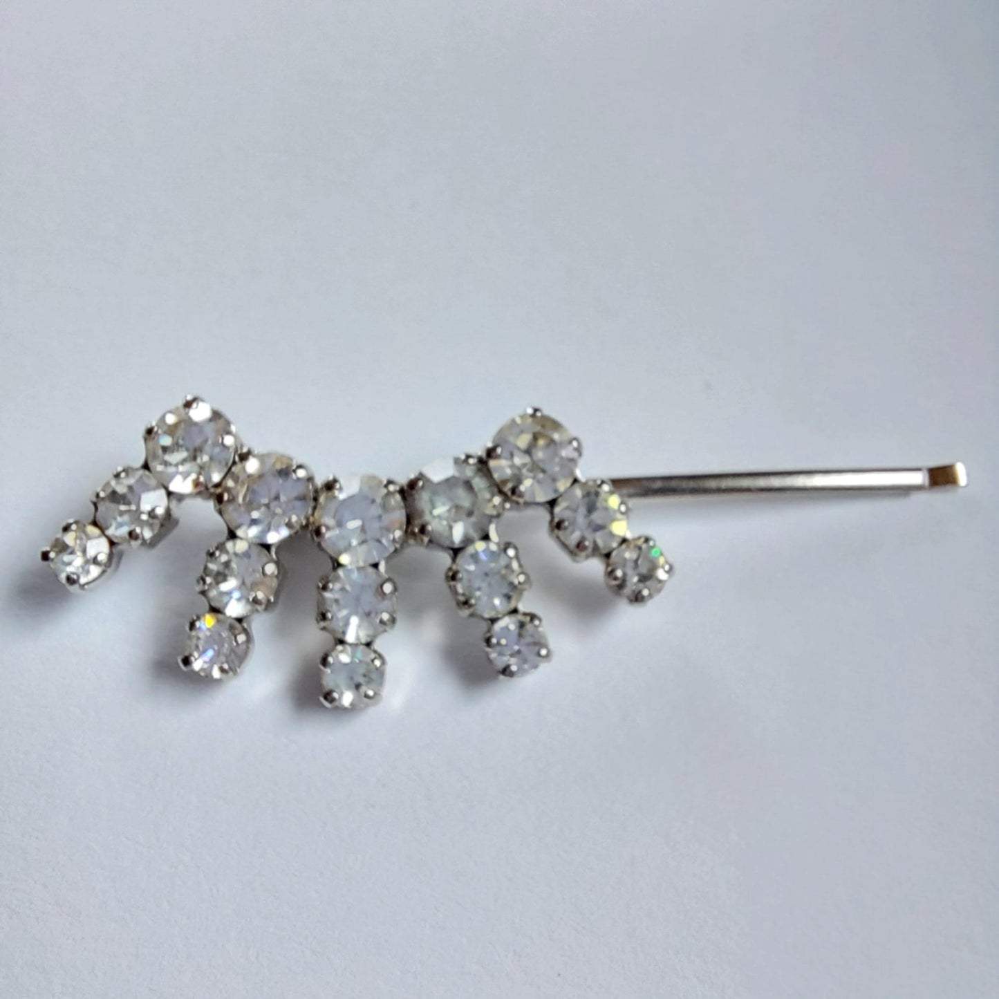 5015 Vintage Haarnadel mit Swarovski Kristallen 48mm