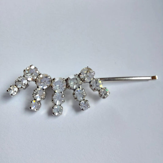 5015 Vintage Haarnadel mit Swarovski Kristallen 48mm