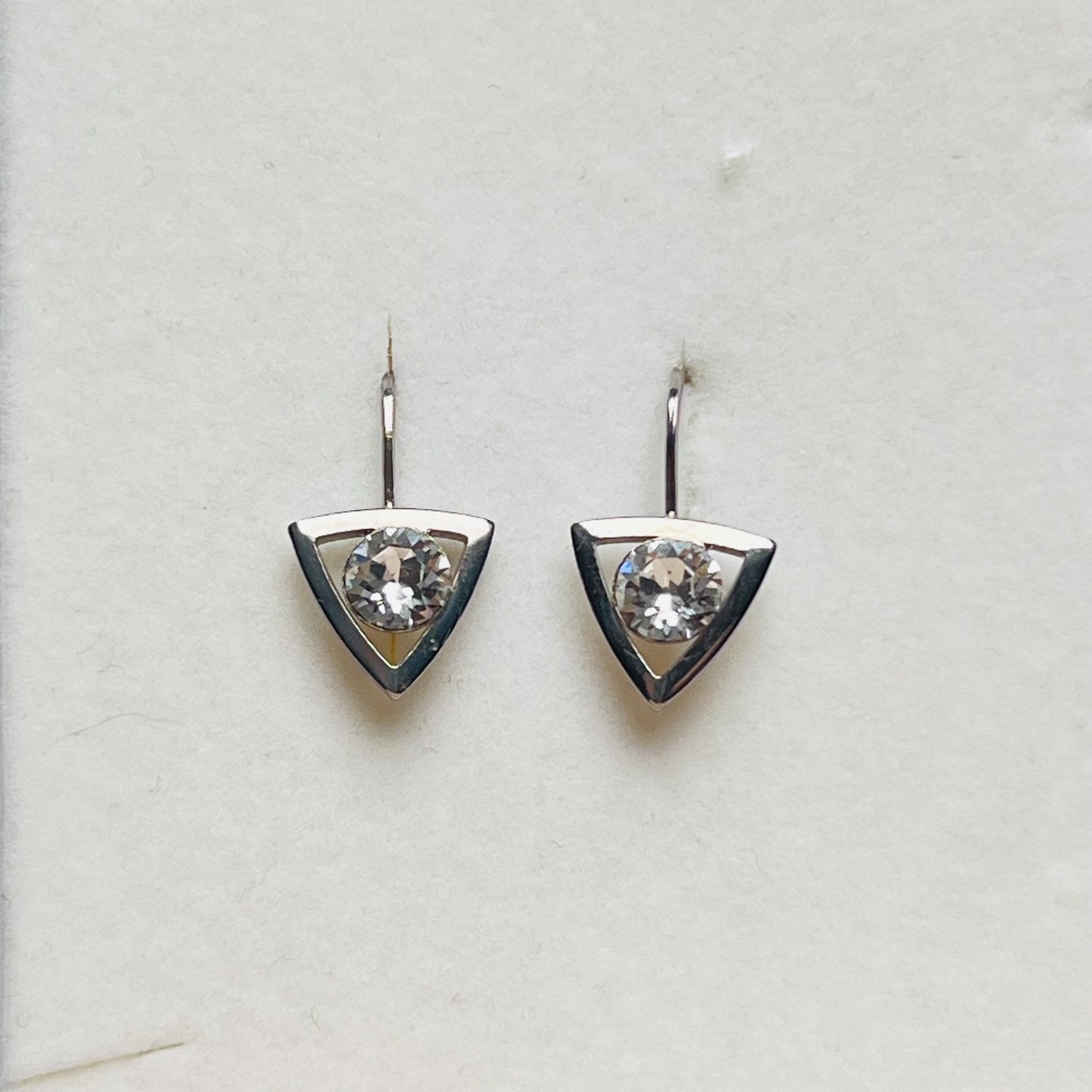 3916 Vintage Earrings mit Swarovski-Kristallen 20mm