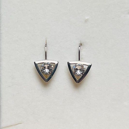 3916 Vintage Earrings mit Swarovski-Kristallen 20mm