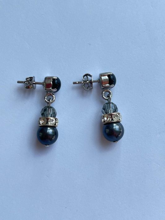 3067 Vintage Swarovski Kristallen Ohrhänger 26mm