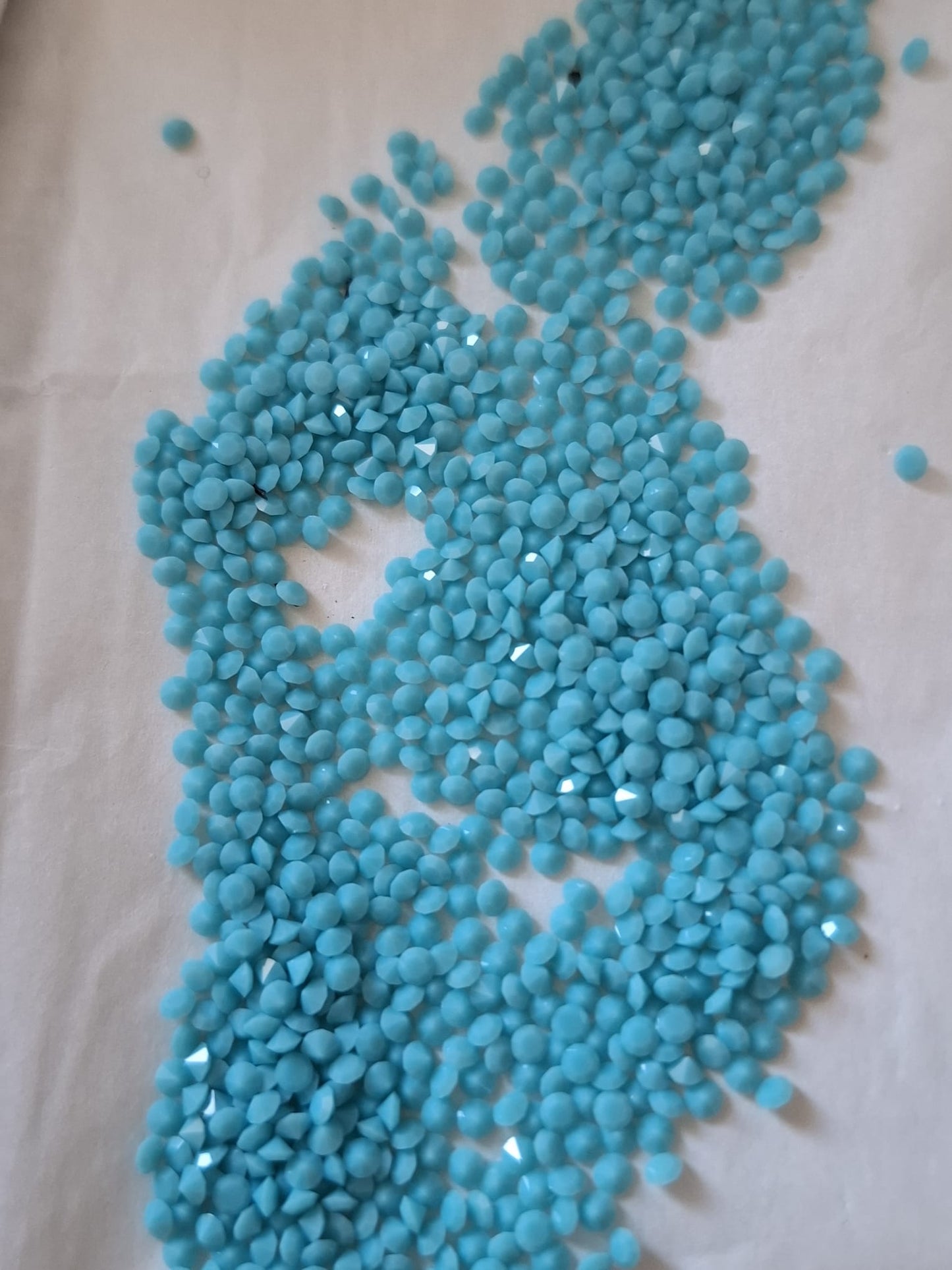 Swarovski® Chaton Vintage Turquoise Unfoiled PP17