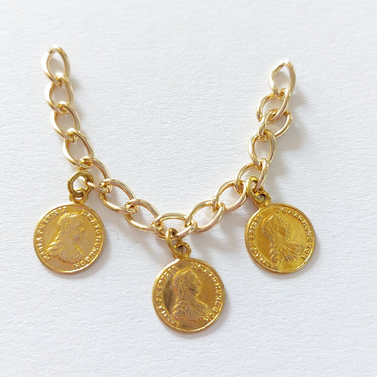 Vintage Medallion Trachten Schmuck 8cm