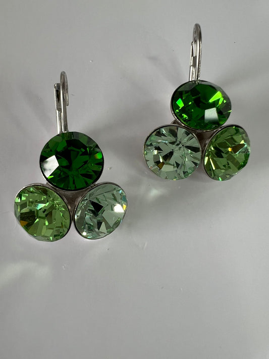 30393 Vintage Swarovski Kristallen Ohrhänger 13mm