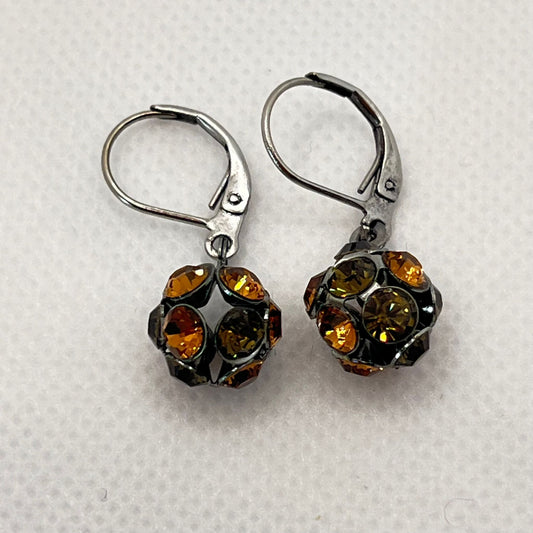 30484 Vintage Swarovski Kristallen Ohrhanger 10mm