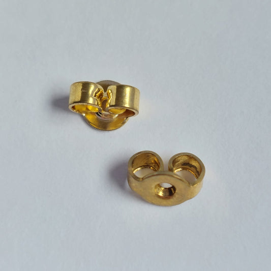 Ohrring Verschluss Gold 6mm 5 Stück