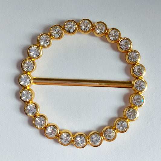 2105 Goldene Gürtelschnalle 53mm