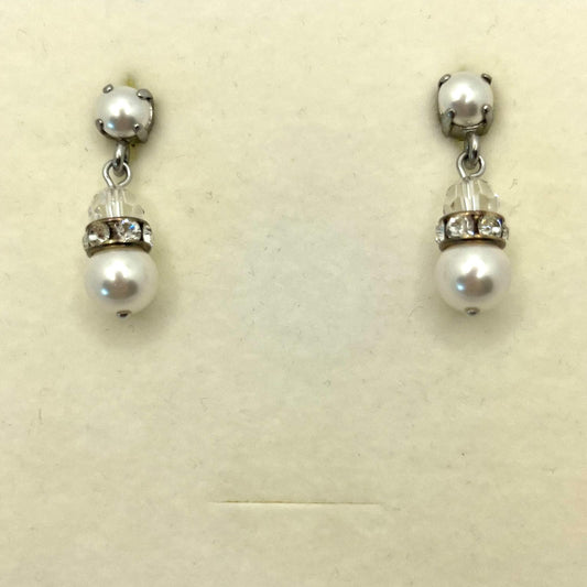 30629 Vintage Swarovski Kristallen Ohrhanger 27mm