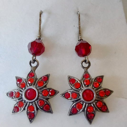 3832 Vintage Earring mit Swarovski Crystals