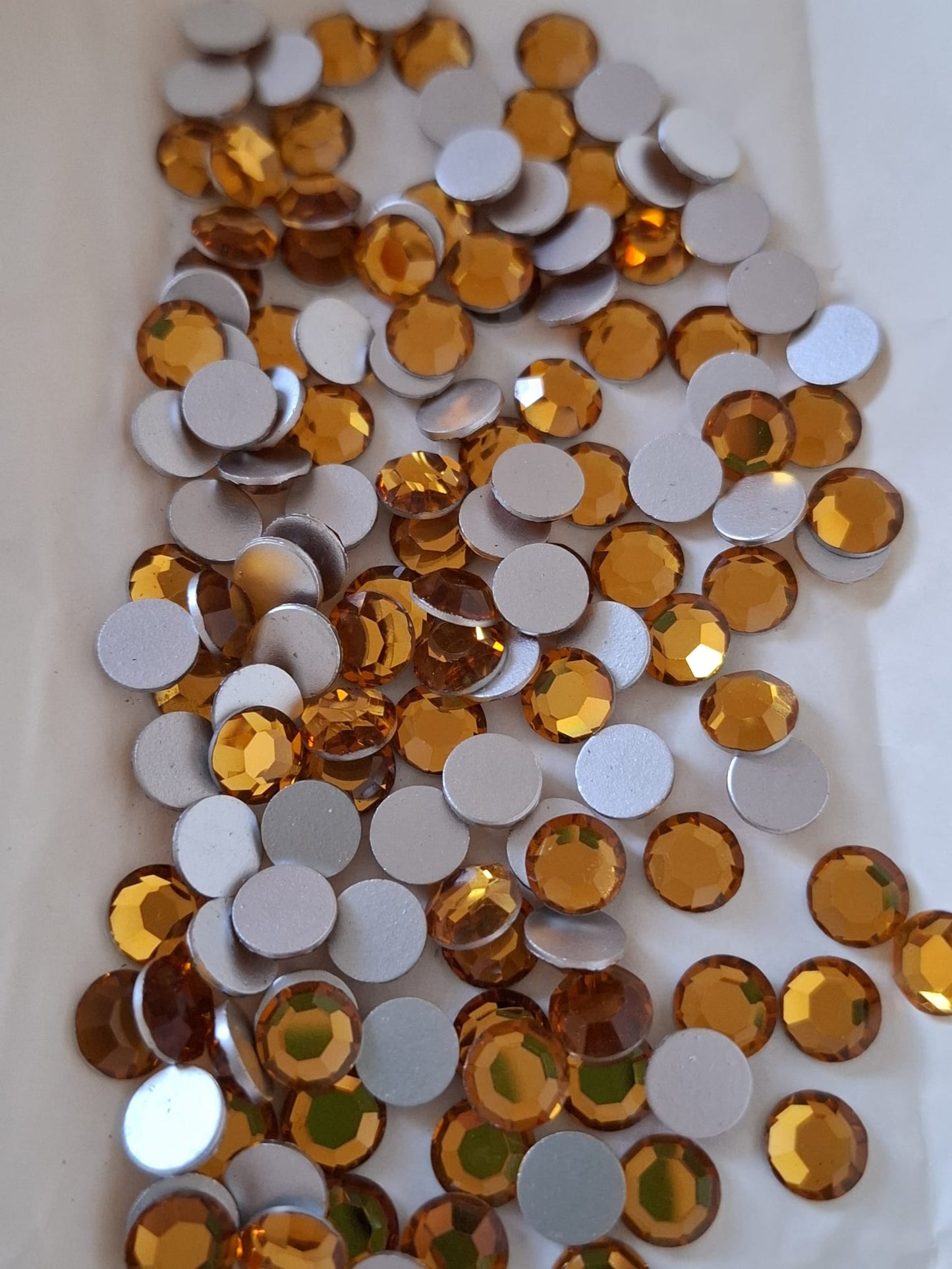Swarovski® Flatback Rund Topaz SS34