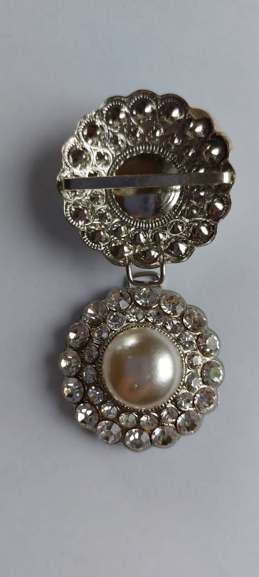 4028 Knöpfe mit Swarovski Kristallen 35mm