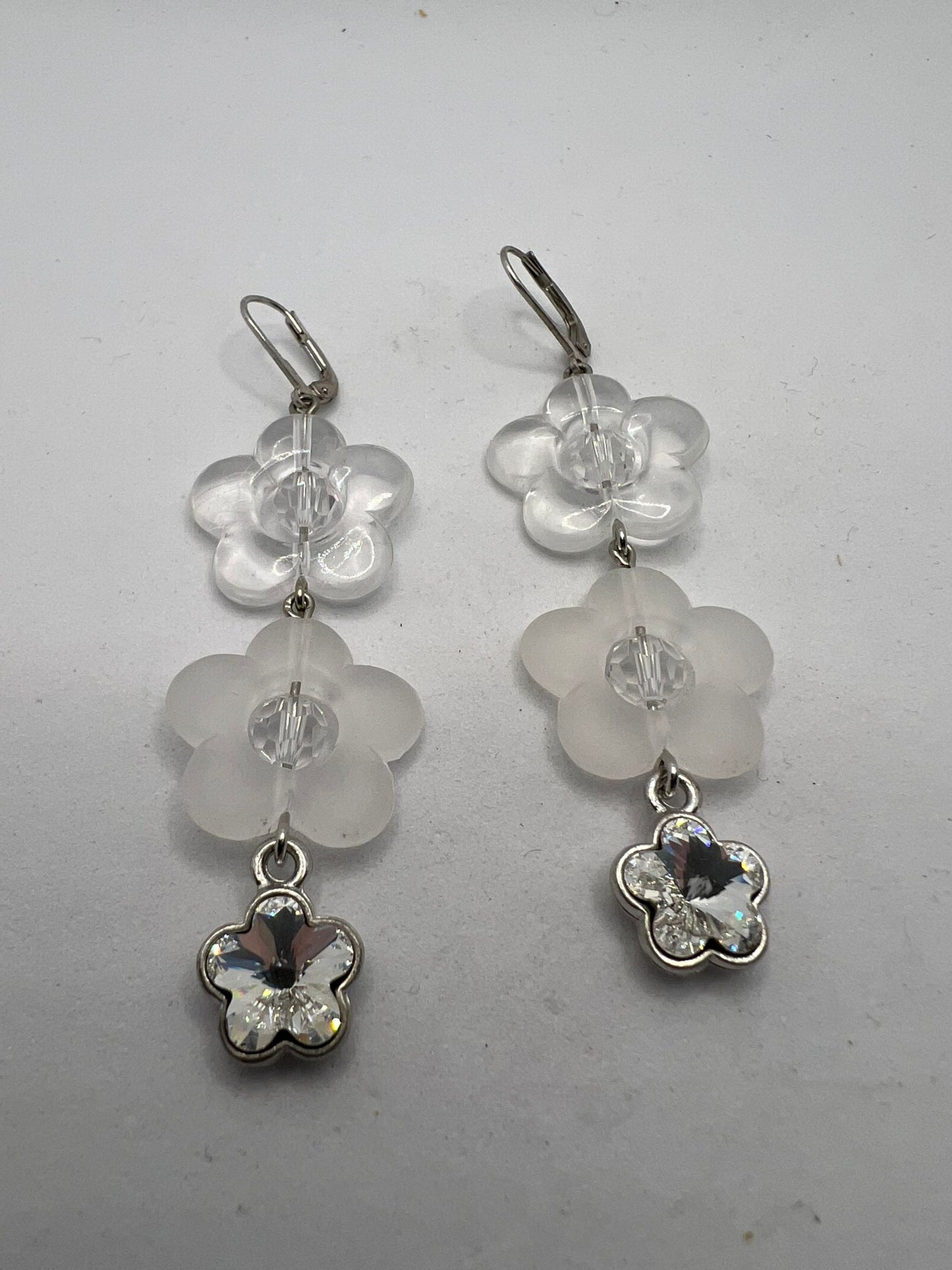 30578 Vintage Swarovski Kristallen Ohrhanger 56mm