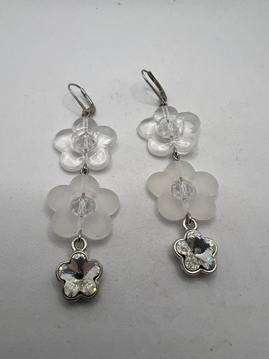 30578 Vintage Swarovski Kristallen Ohrhanger 56mm
