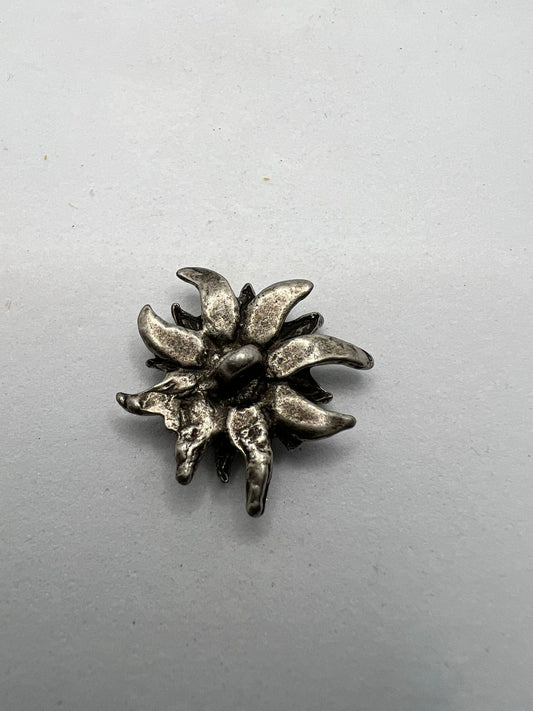 4380 Vintage Edelweiss Knöpfe 23mm