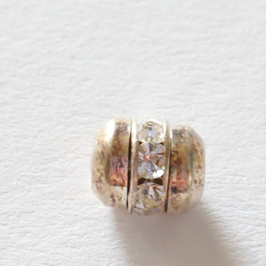 5107 Vintage Perle Zwischenteil Mit Swarovski Kristallen 9,5×8mm