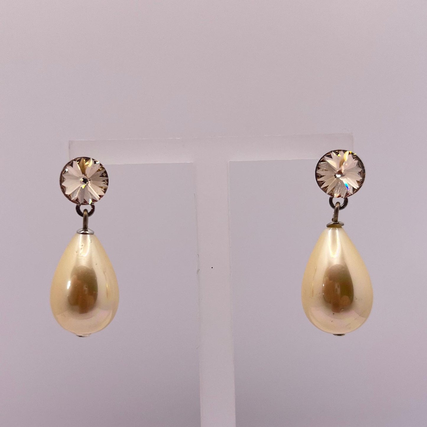 30735 Vintage Swarovski Kristallen Ohrstecker 30mm