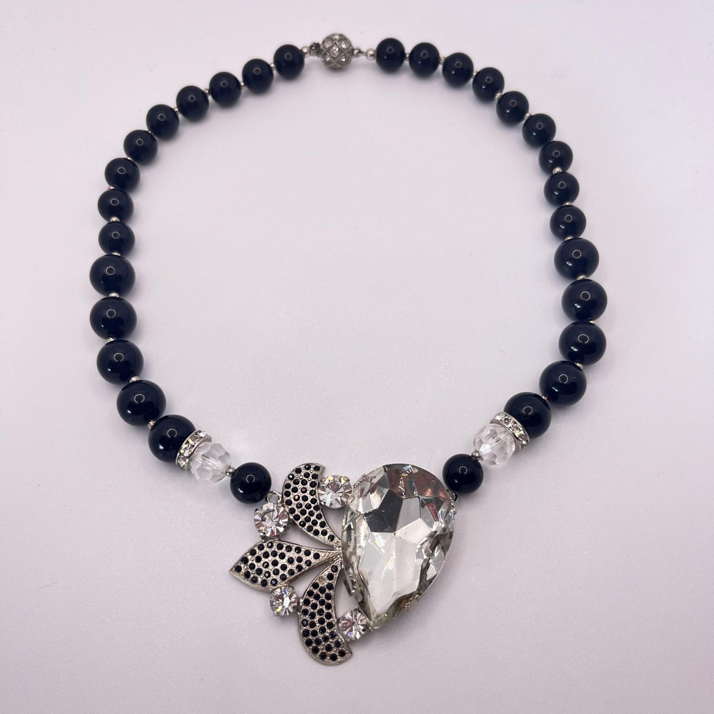 6424 Vintage Swarovski Kristallen Halskette 44cm