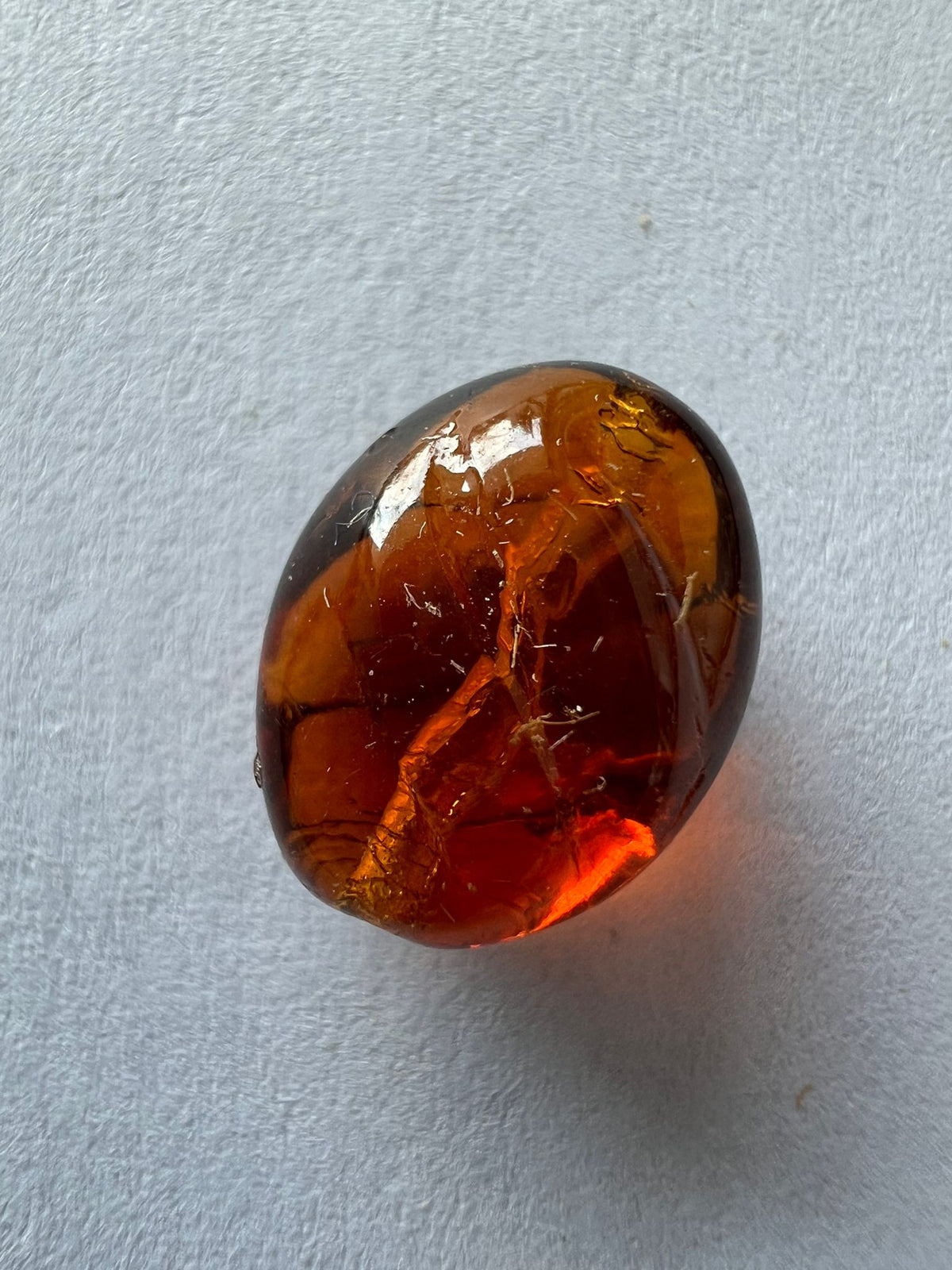 5728 Vintage Acryl Perlen Bernstein 11mm