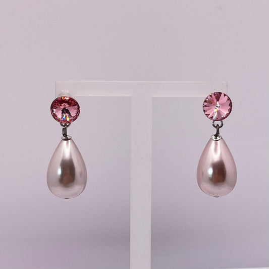 30736 Vintage Swarovski Kristallen Ohrstecker 30mm