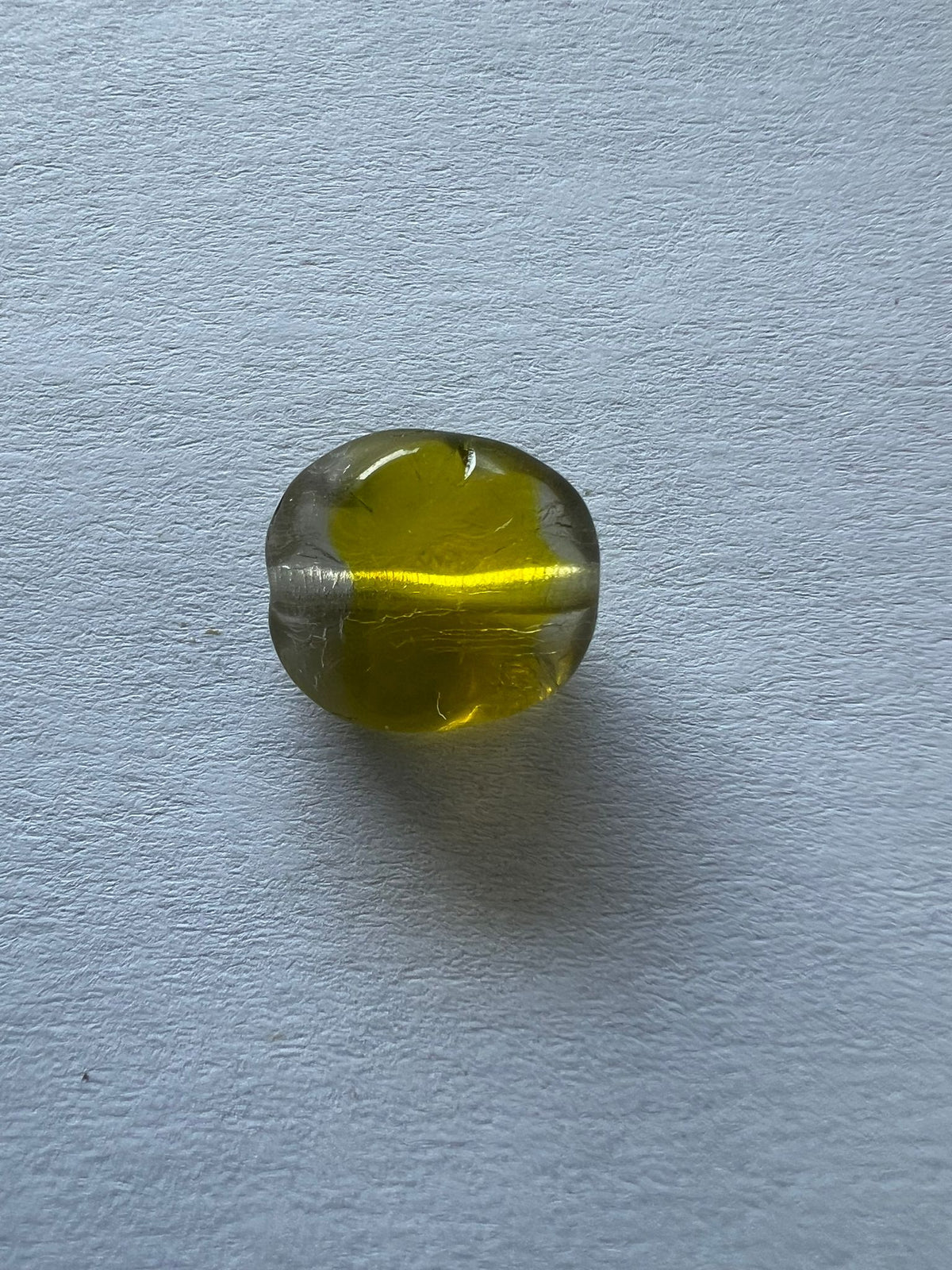 5696 Vintage Perlen Klar Gelb 11mm