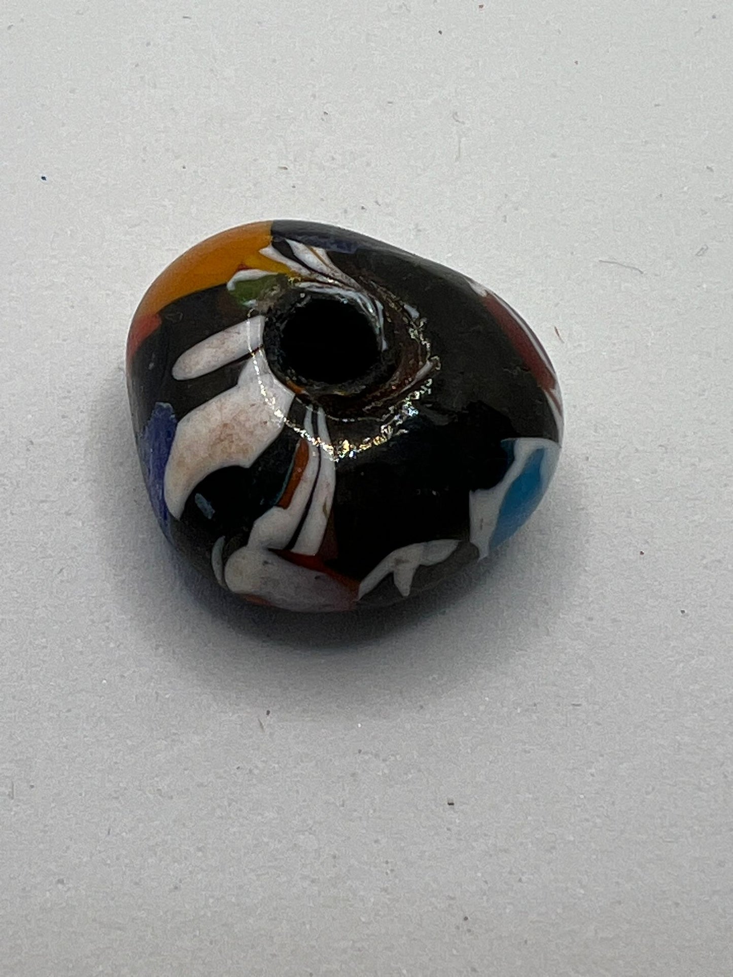 1111 Vintage Geplatztes Glas Perle 20mm