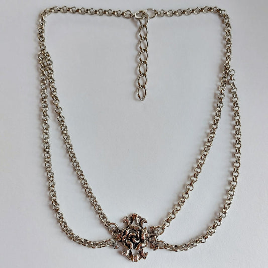 Vintage Viktorianische Rosen Trachten Collier 36cm