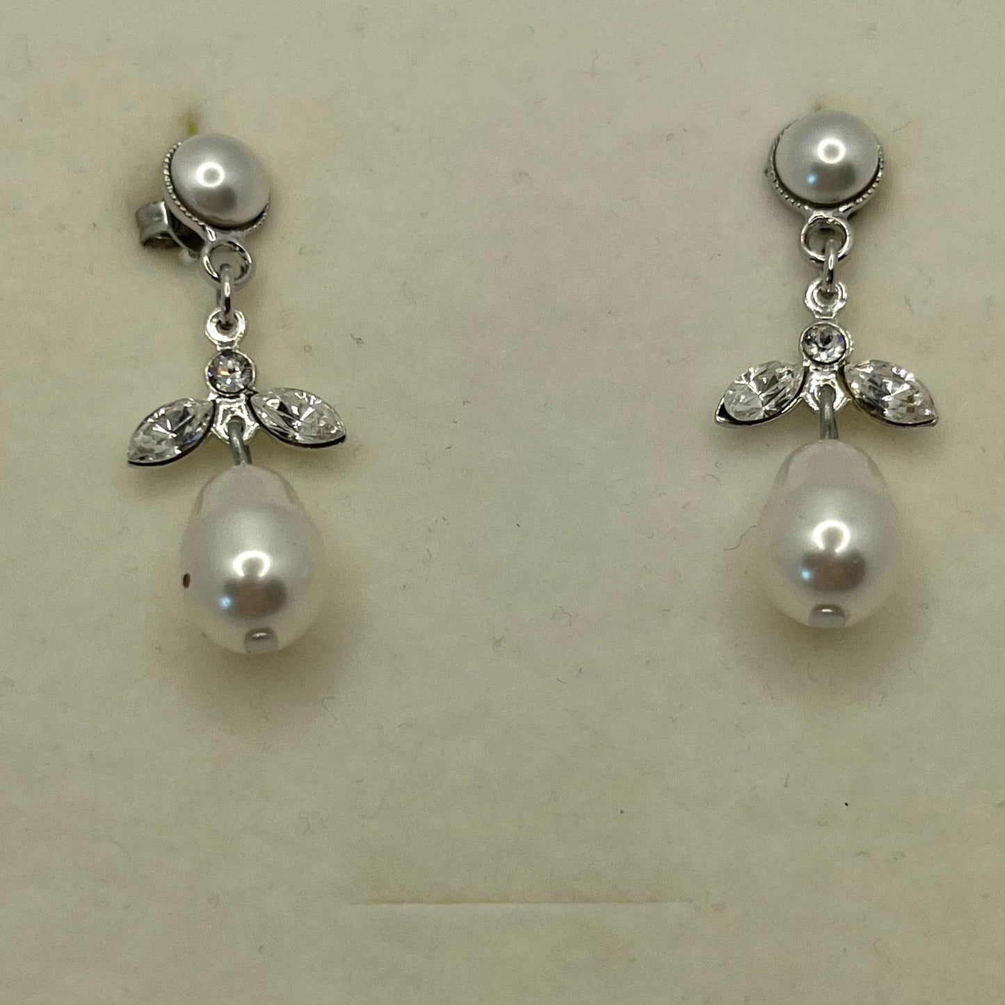 30627 Vintage Swarovski Kristallen Ohrhanger 33mm