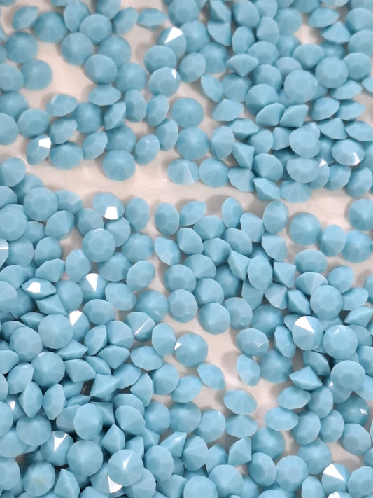 Swarovski® Chaton Vintage Turquoise Unfoiled SS19