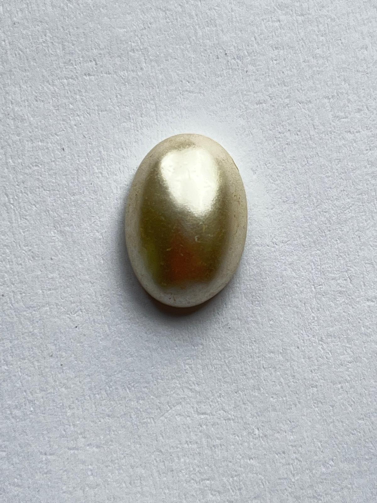 1090 Vintage Kunststoff Oval Cabochon 19mm